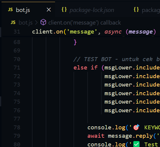 JAVASCRIPT BOT DEVELOPER